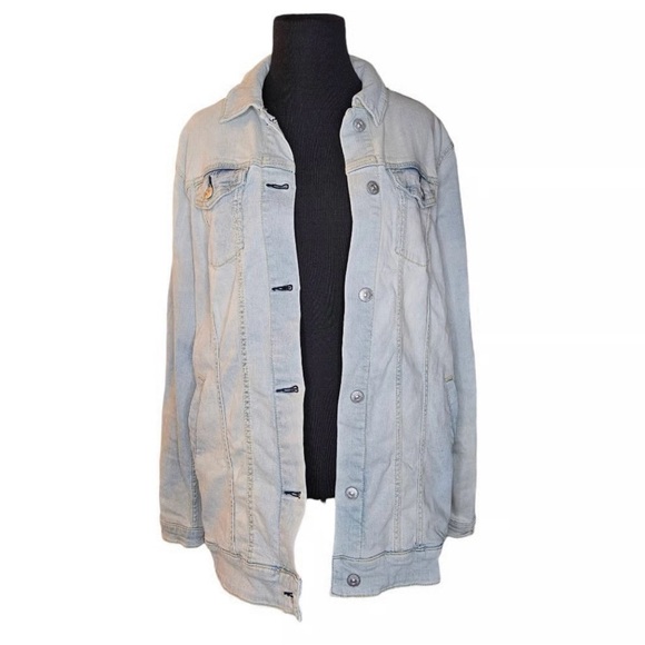 LuLaRoe Light Wash Jean Jacket - Picture 1 of 10